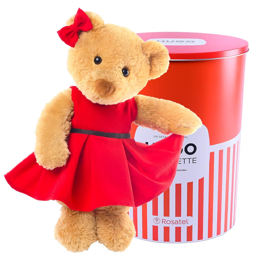 Huguette con Vestido Rojo