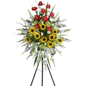 corona-grande-con-24-rosas-crema-girasoles-y-anturios