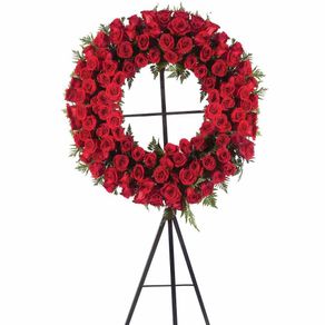 corona-grande-con-100-rosas-rojas-y-follaje