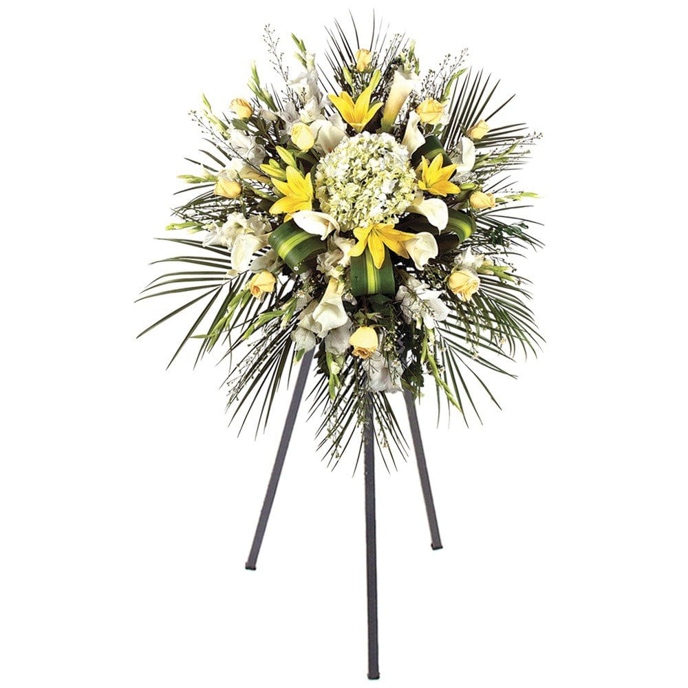 Lágrima con Trípode 10 Rosas y Flores Variadas