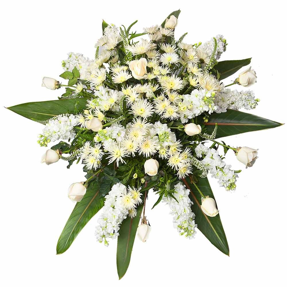 Lágrima Sin Trípode Flores Blancas