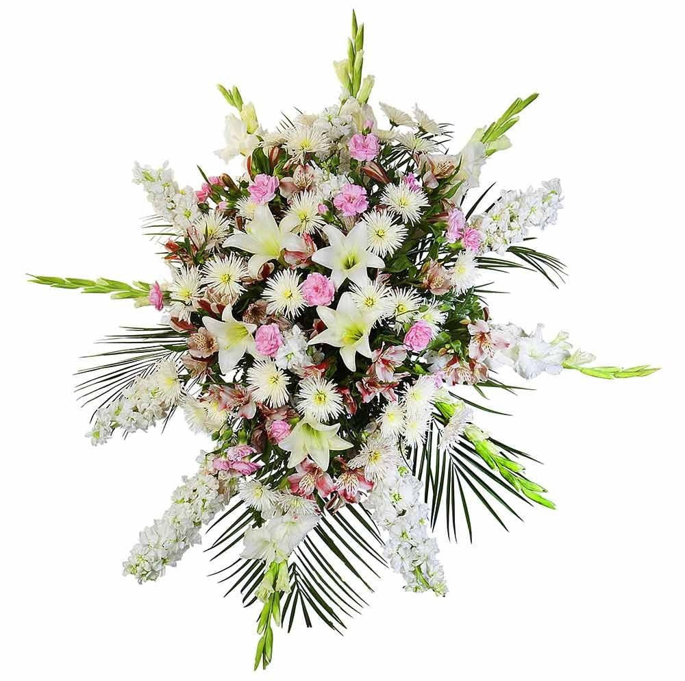 Lágrima Sin Trípode Gladiolos Blancos y Flores