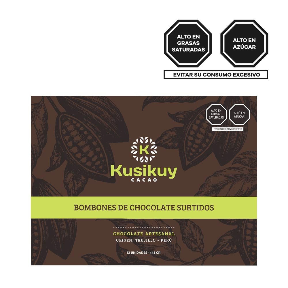 Kusikuy Trufas de Chocolate 12 unids.