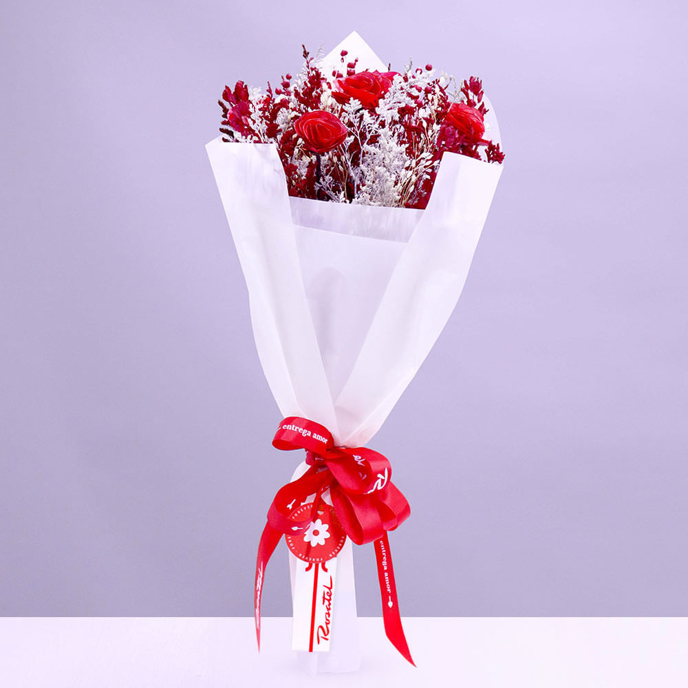 Ramo Rosas Artesanales y Flores