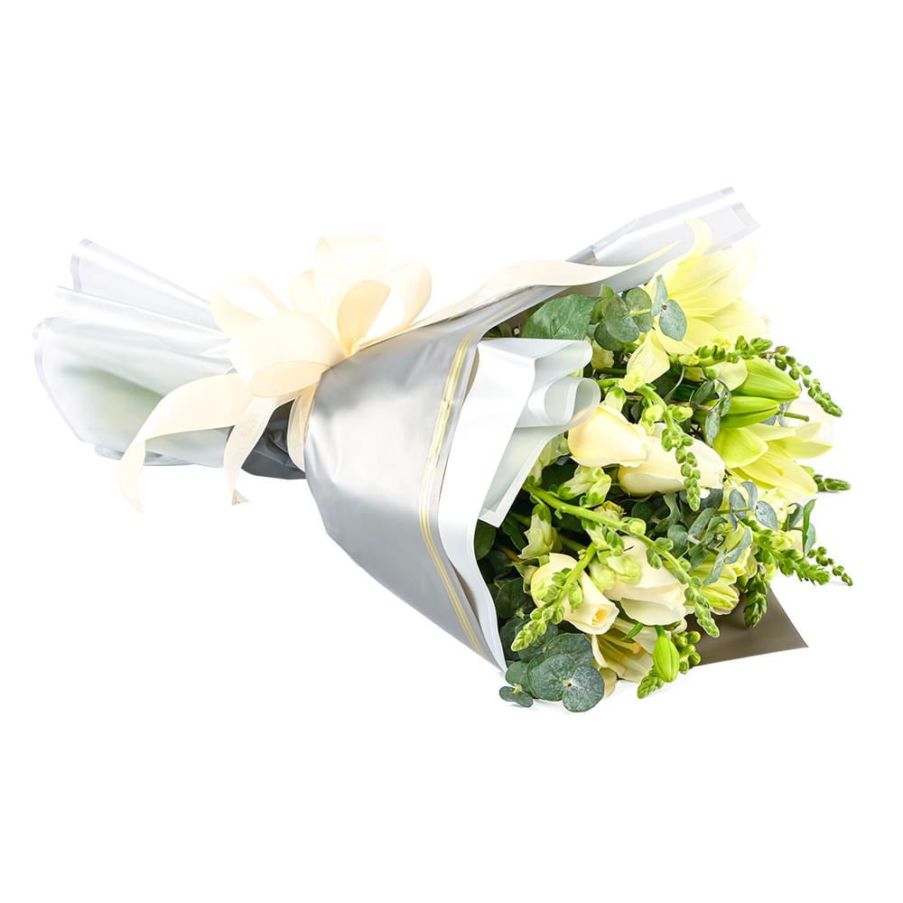 Ramo con Rosas Cremas y Liliums