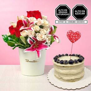 arreglo-flores-variadas-y-mini-torta-limon-arandanos