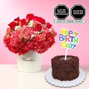 arreglo-floral-y-mini-torta-happy-birthday