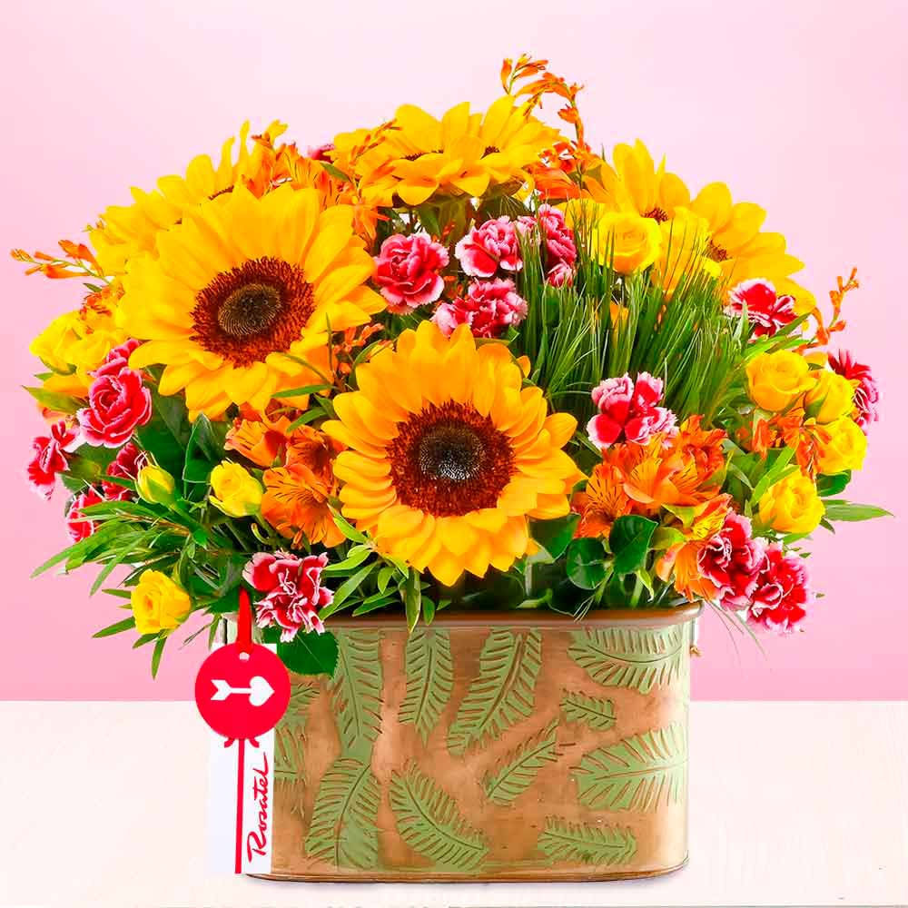 Arreglo Girasoles Primaverales