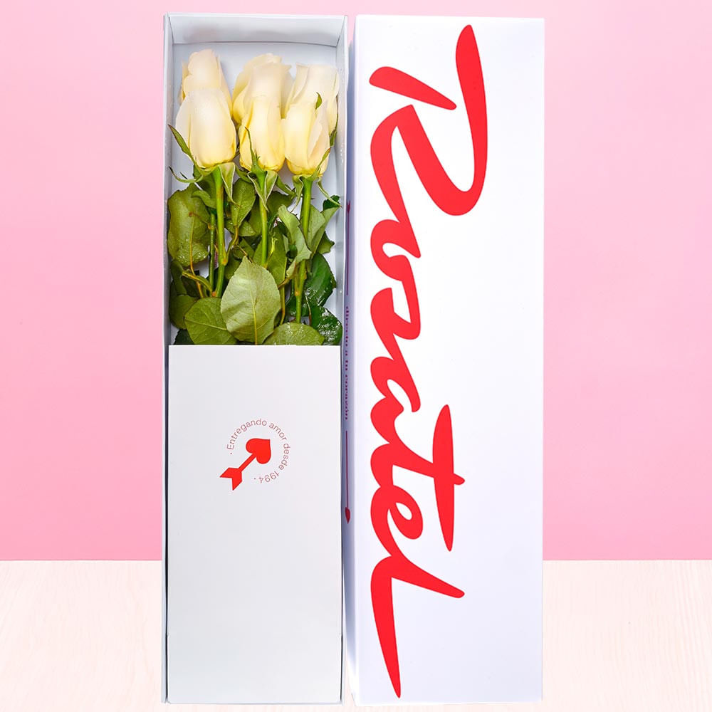 Caja Rosatel con 6 Rosas