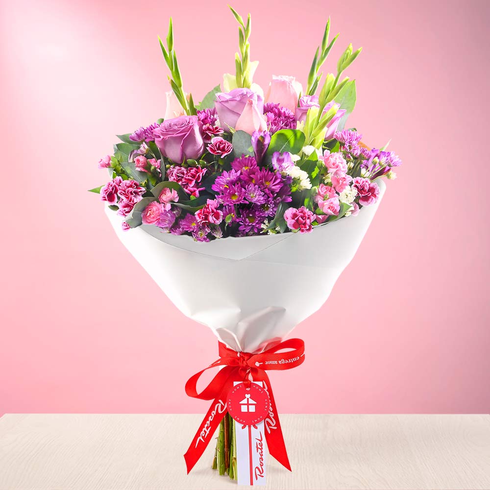 Ramo Rosas y Gladiolos