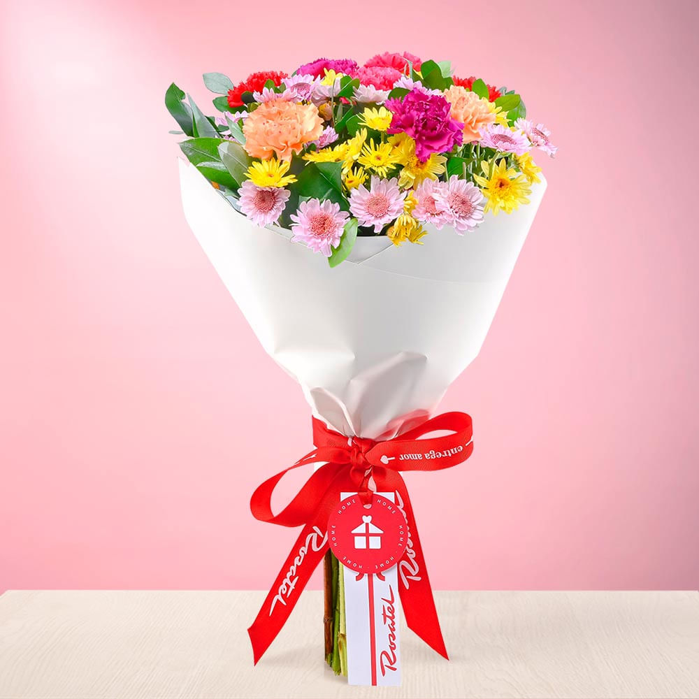 Ramo Primavera con Clavelinos y Abejitas