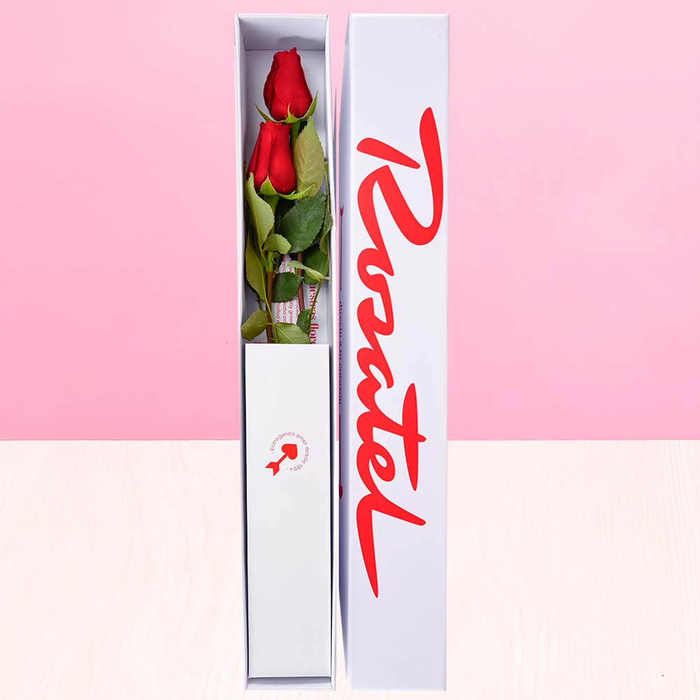 Caja Rosatel con 2 Rosas