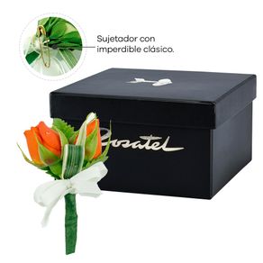 corsage-con-mini-rosas-naranja