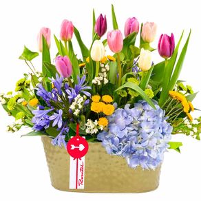 arreglo-vintage-encanto-de-tulipanes