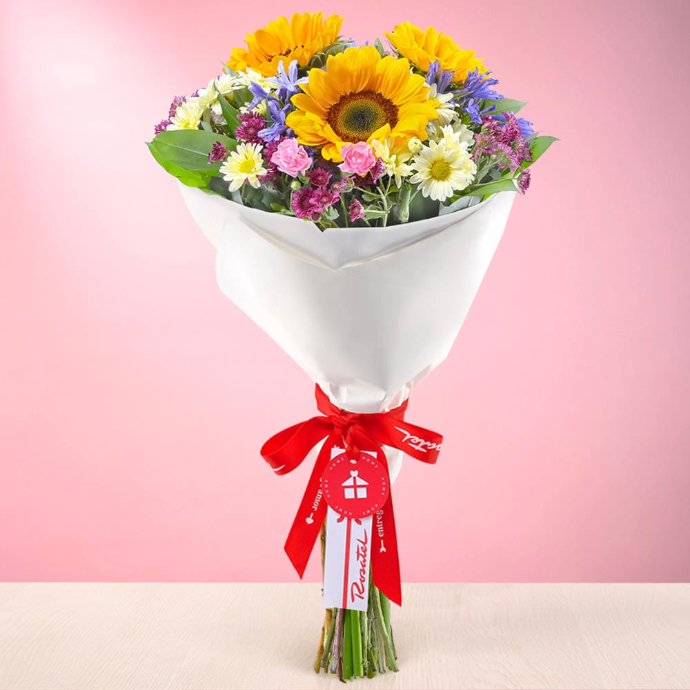 Ramo Girasoles y Flores Primaverales
