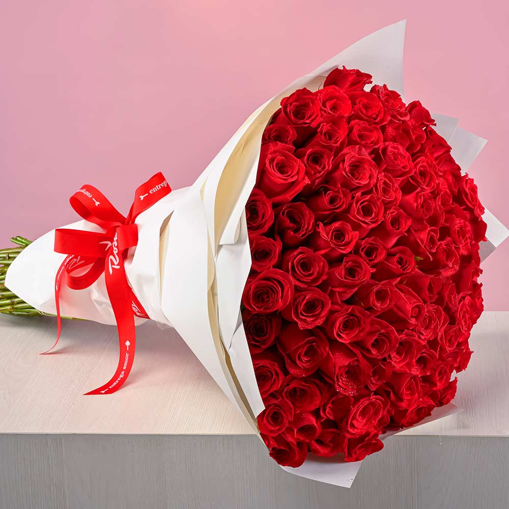 Ramo con 100 Rosas Rojas