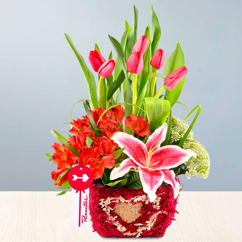 Arreglo Tulipanes de Amor