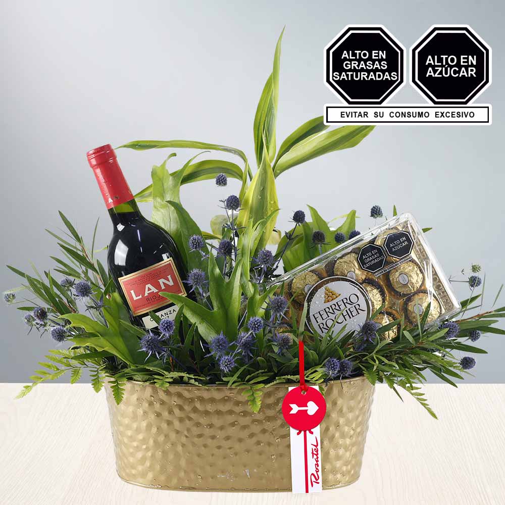 Arreglo Vino Lan y Ferrero