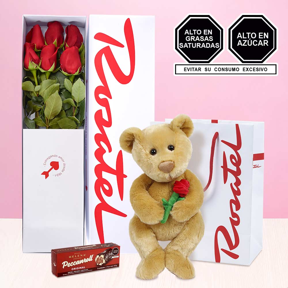 Rosas, Peluche Hugo y Peccanroll