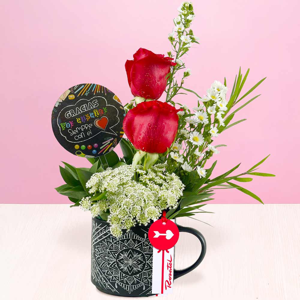 Arreglo de Rosas Gracias Maestro