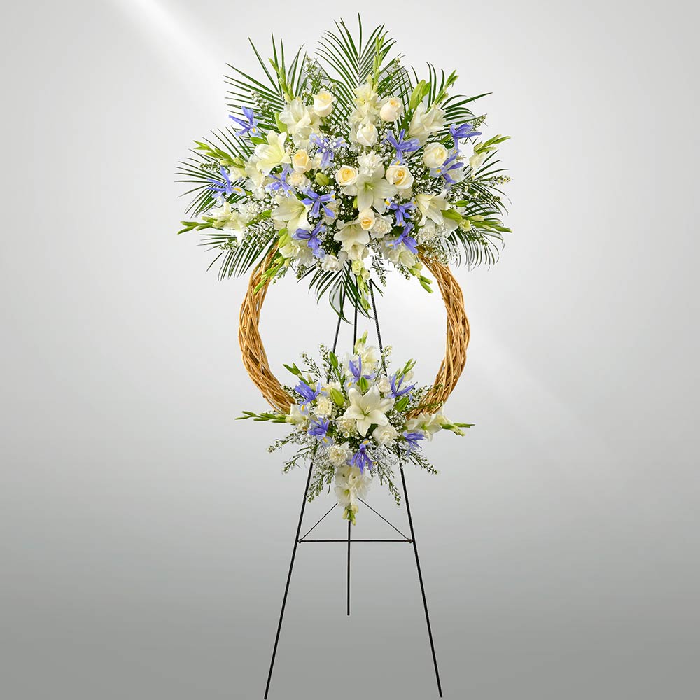 Corona Fúnebre Círculo de Rosas y Flores