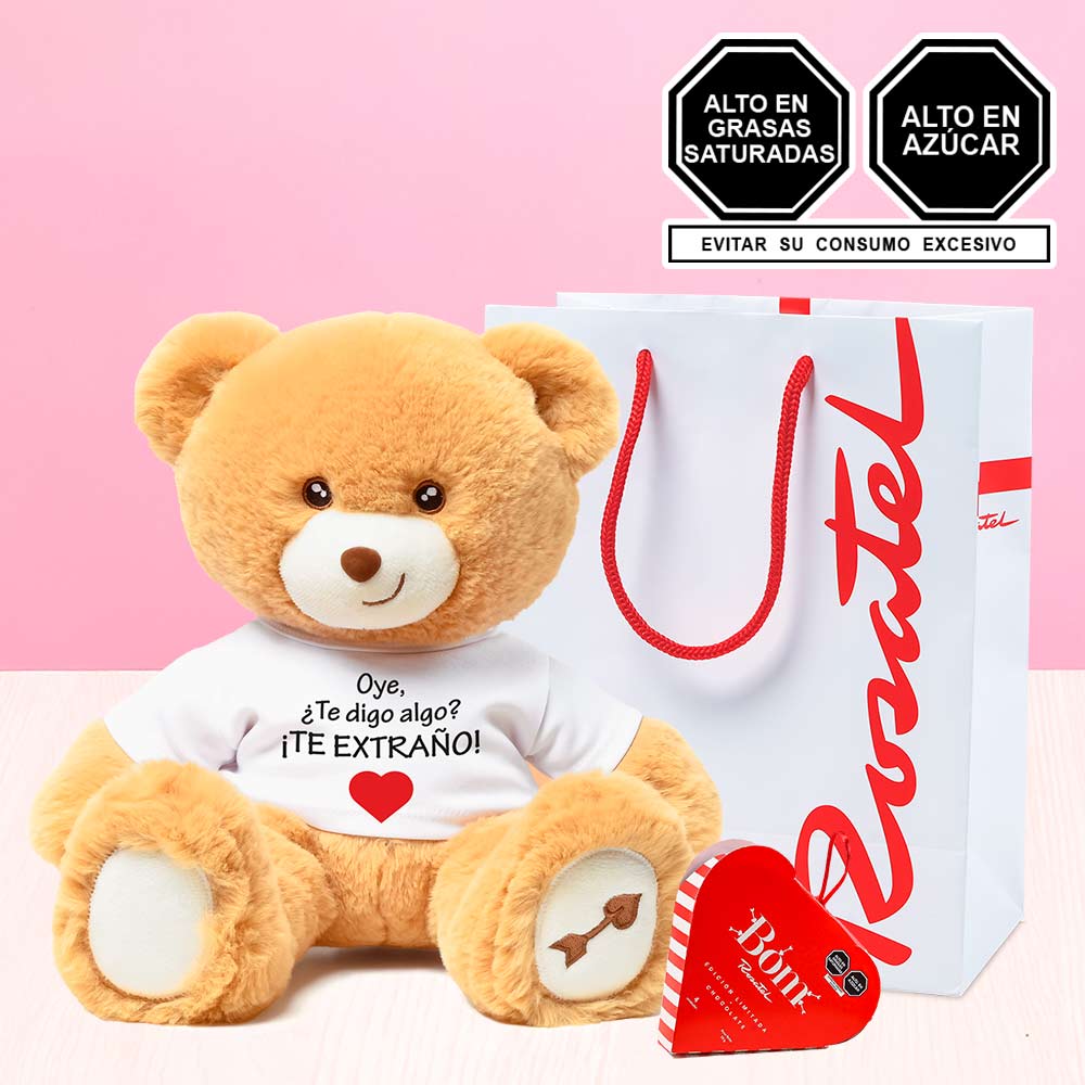 Hugo Te extraño y Caja Corazón Bom 4 unids.