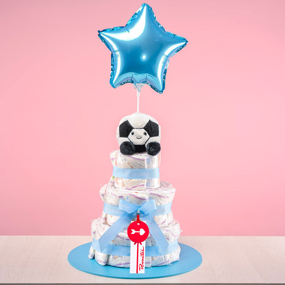 Torta de Pañales Futbolera