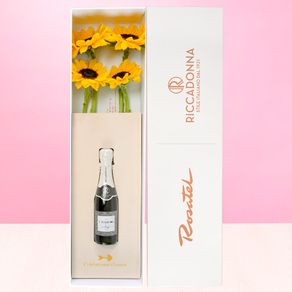 caja-rosatel-con-girasoles-y-riccadonna-asti-rosatel