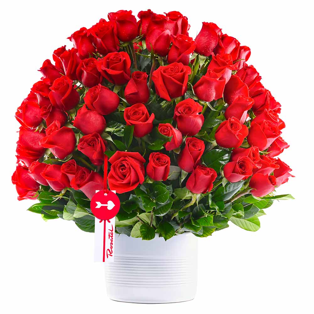 Arreglo con 50 Rosas Rojas