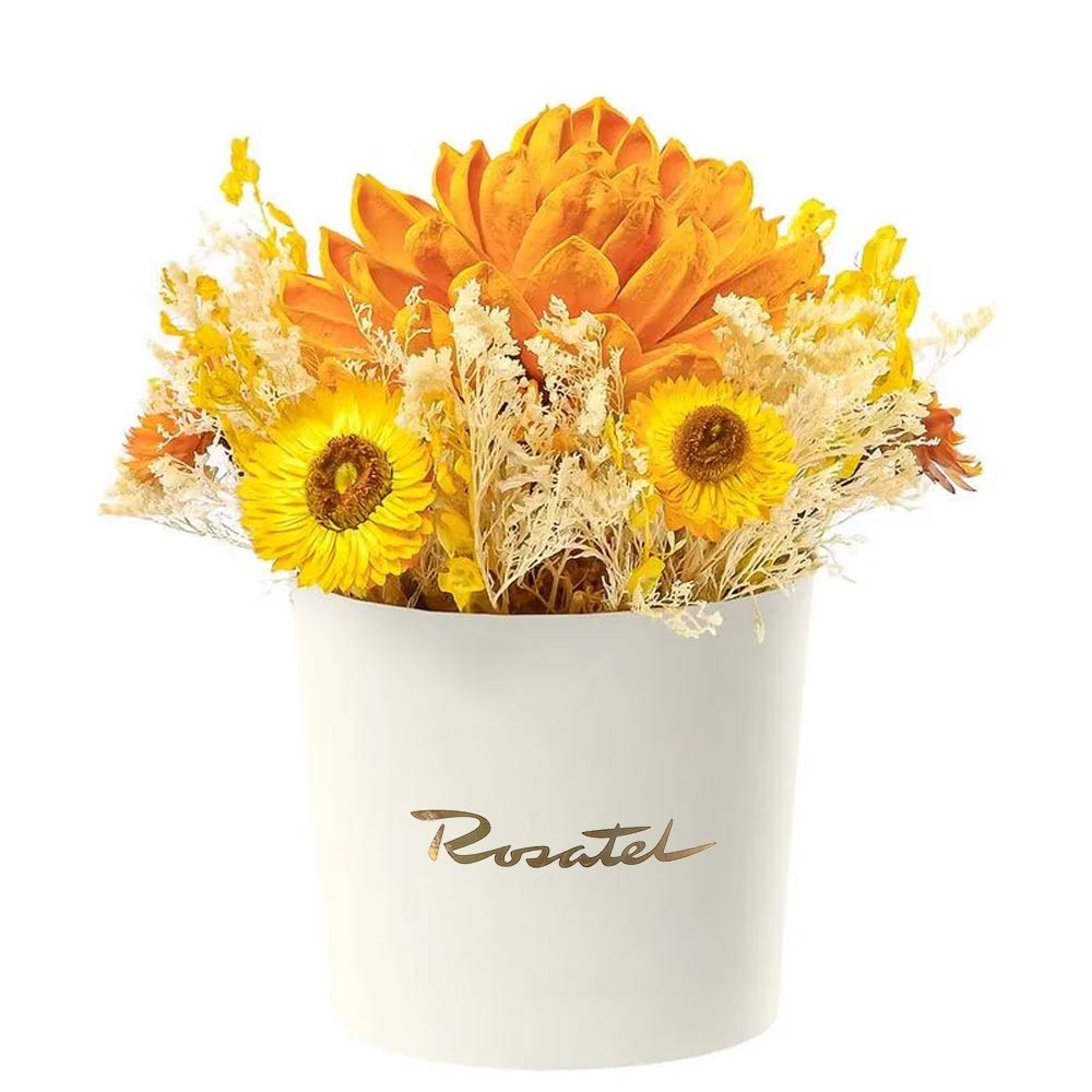 Sombrerera con Flor Maguei Amarilla