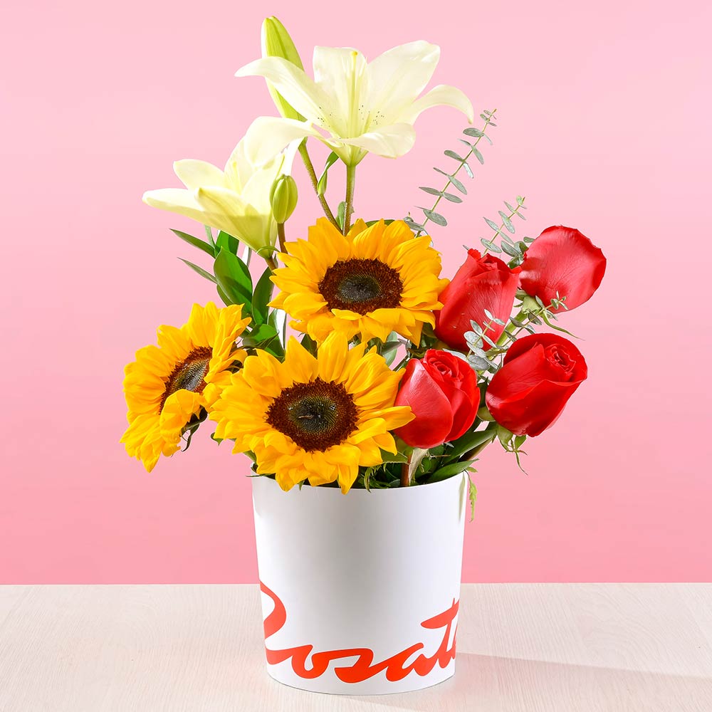Arreglo Rosas y Liliums
