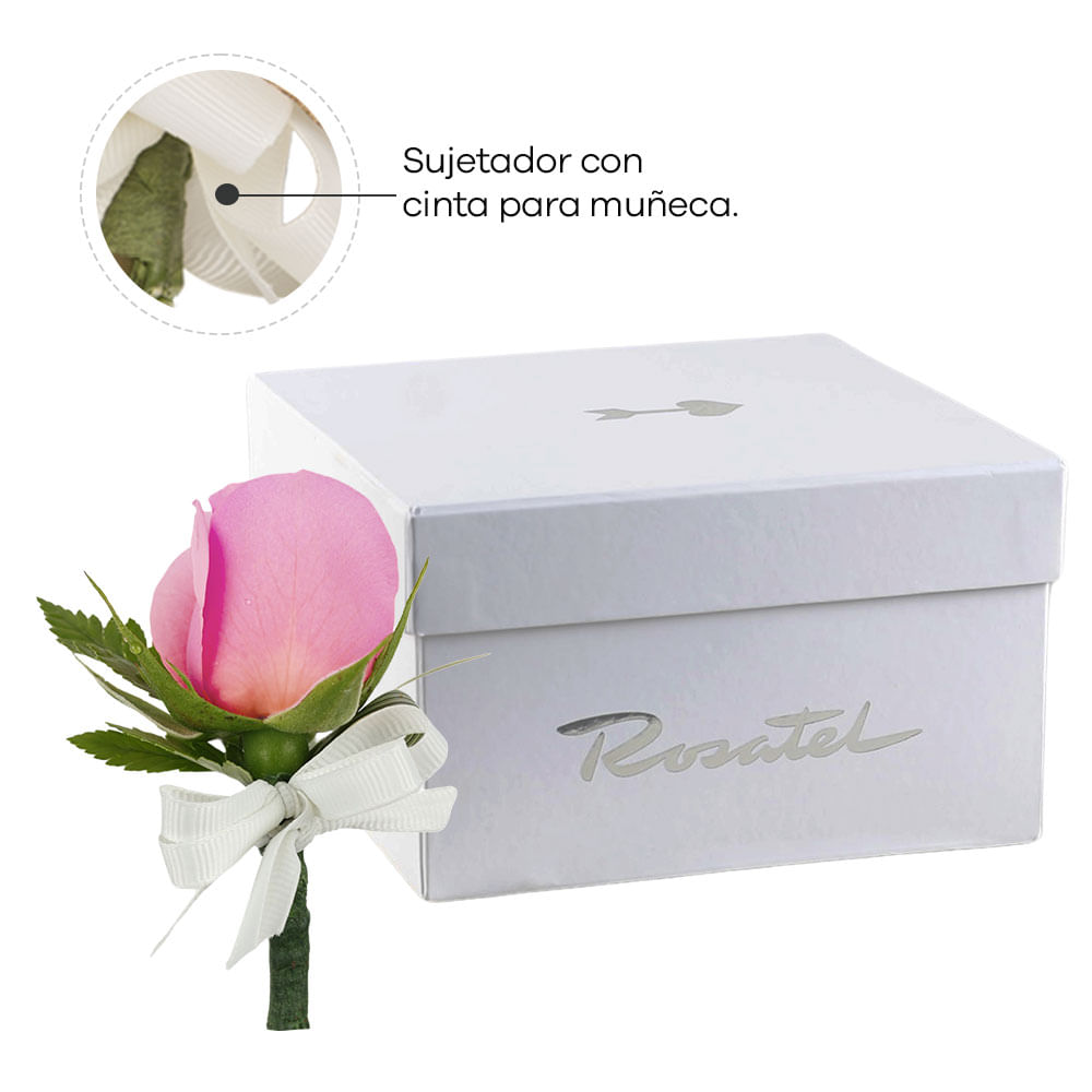 Corsage Mini Rosa Rosada