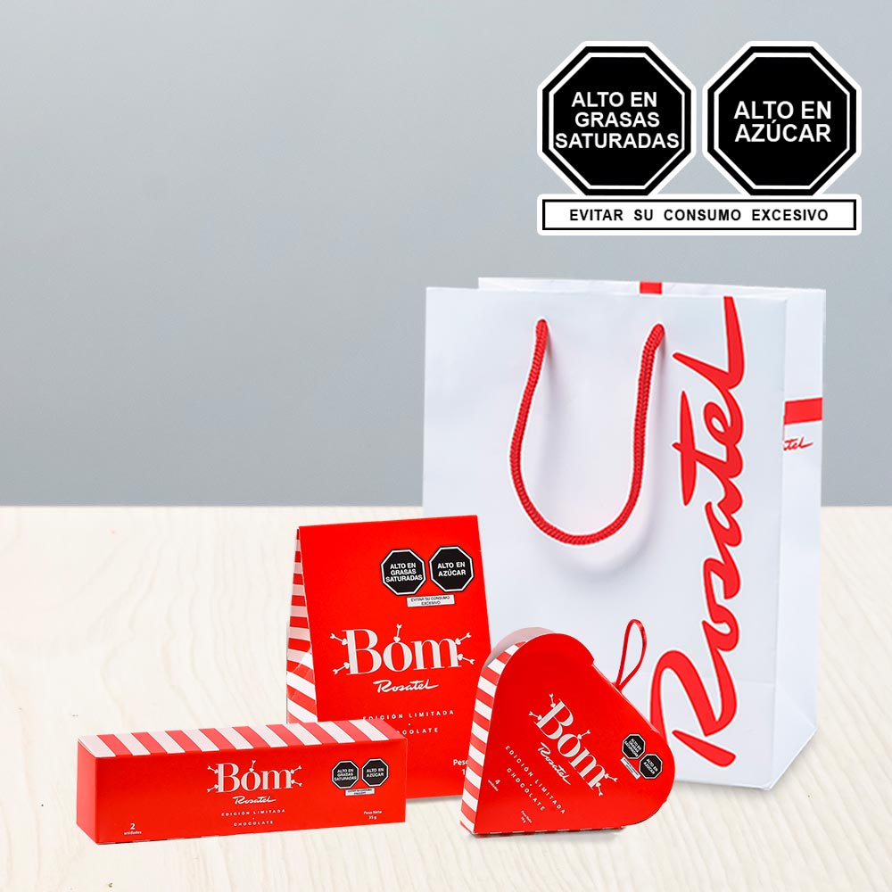 Pack de 3 Chocolates Bom Rosatel