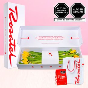 caja-con-12-tulipanes-amarillos-y-caja-bag-bom-rosatel