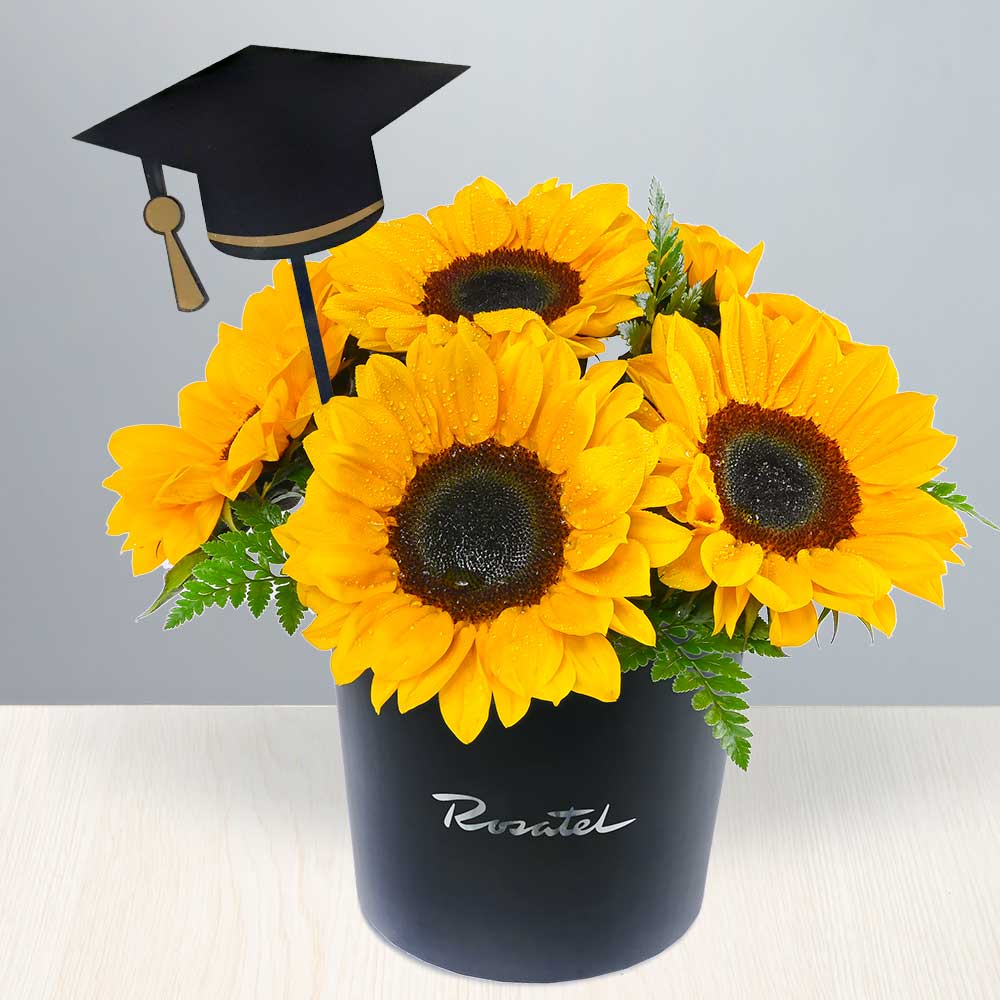 Arreglo Girasoles de Graduación