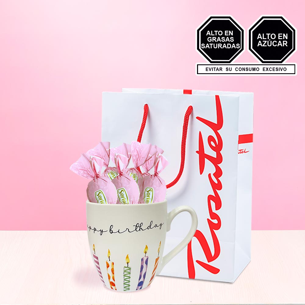 Taza Make a Wish con Chocolates Sorini