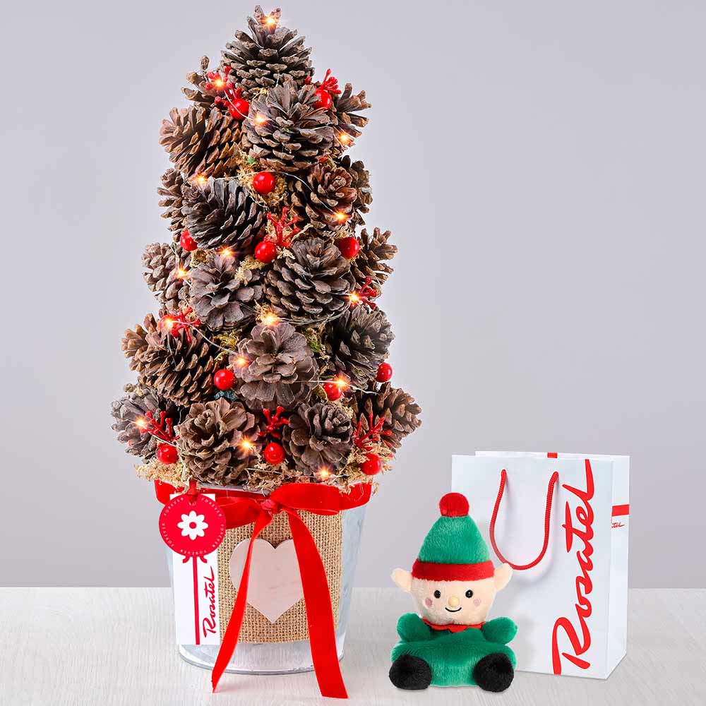 Arreglo y Peluche Navideño