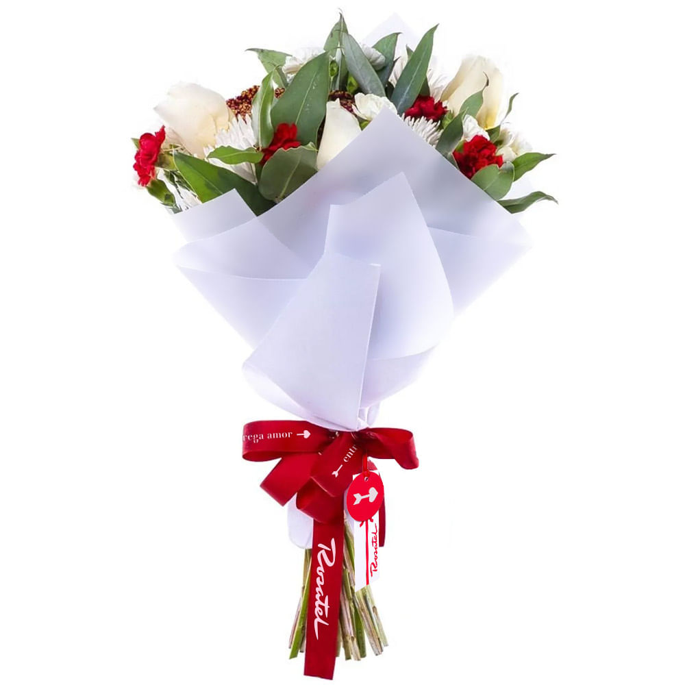 Ramo con Rosas y Clavelinos