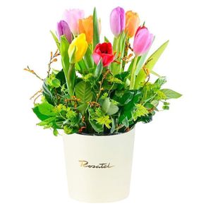 sombrerera-crema-mediana-con-tulipanes-variados