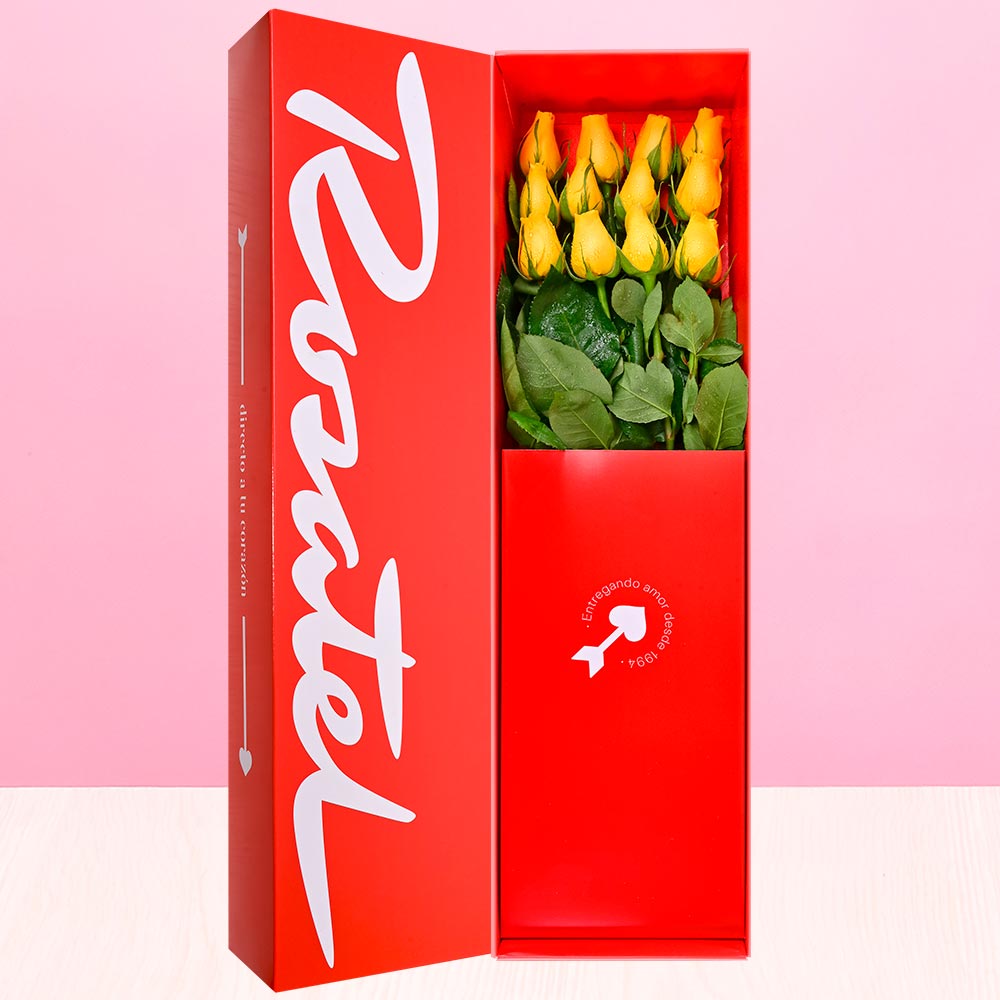 Caja Roja Rosatel 12 Rosas