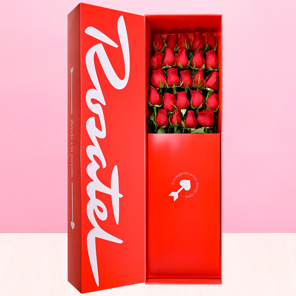 Caja Roja Rosatel 24 Rosas