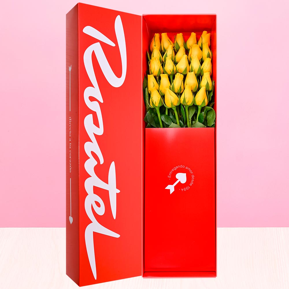 Caja Roja Rosatel 24 Rosas