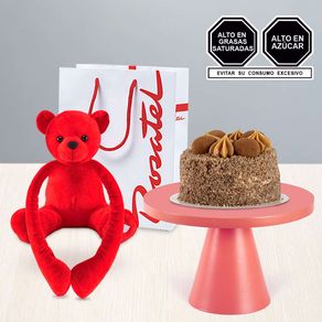 Caja 12 Rosas y Mini Torta Happy Birthday