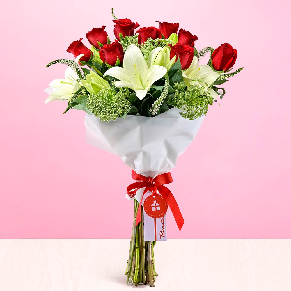Ramo de Rosas y Liliums