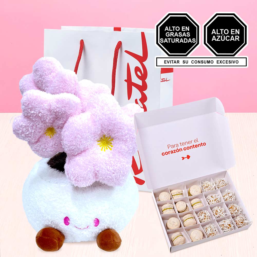 Peluche Árbol de Cerezo y Macarons