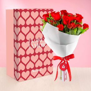 Ramo Rosas y Flores Rojas