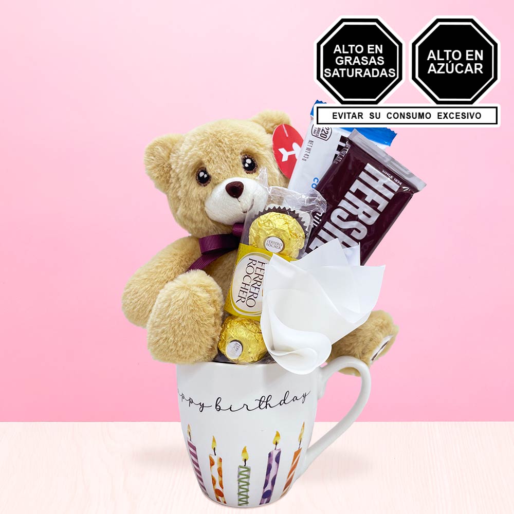 Taza Cumpleaños con Ferrero y Hershey's