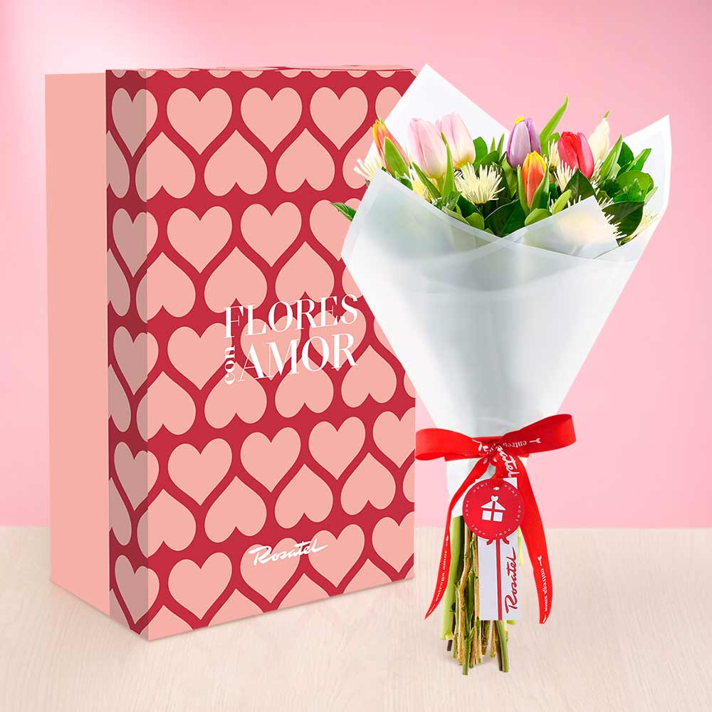 Ramo con Tulipanes y Flores