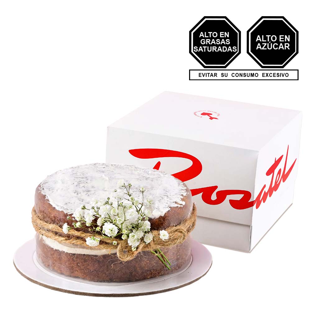 Mini Torta de Zanahoria con Flores