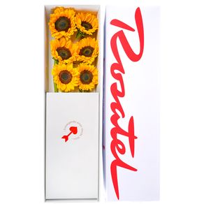 Caja Rosatel con 6 Girasoles